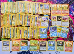 Vintage Pokemon Card Lot WOTC Sets Era Fire 150+ Charmander Eevee Squirtle - Image 1