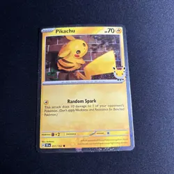 Pikachu 051/162 2026 Pokemon Day - 30th Anniversary Stamped Promo Card NM - Image 1