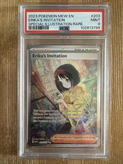 Erika's Invitation - 203/165 - Pokemon 151 Special Illustration Rare Card PSA 9 - Image 1