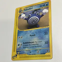 Pokemon Poliwhirl Expedition Base Set Card 089/165 Regular NM - Image 3