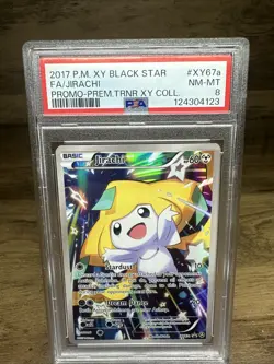 2017 POKEMON XY PROMO PREM TRAINER XY COLLECTION FULL ART/JIRACHI PSA 8 - Image 5