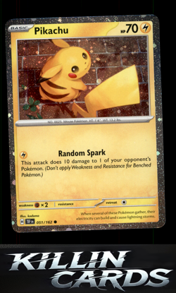 Pikachu - 051/162 (Cosmo Holo) 051/162 Pokemon Promo Miscellaneous Cards & Produ - Image 1