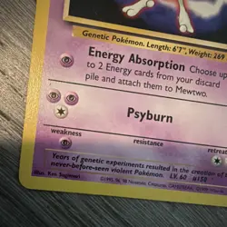 Pokemon Mewtwo 03/53 Movie Promo 70 Hp English Individual Card - Image 4