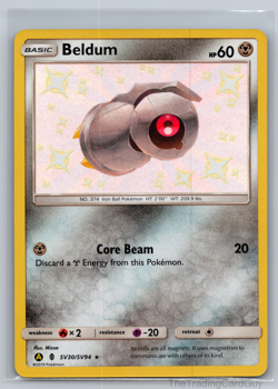 Pokemon Card Beldum SV30/SV94 Shiny Holo Rare Hidden Fates: Shiny Vault NM - Image 1