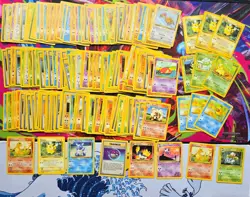 Vintage Pokemon Card Lot WOTC Sets Era Fire 150+ Charmander Pikachu Psyduck - Image 1