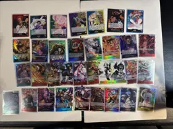 One Piece Card Lot (SR,SEC, L) 34 Cards - Image 1