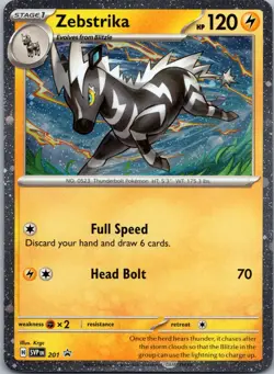 Zebstrika #201 Cosmos Holo SV: Scarlet & Violet Promo Cards Pokemon NM (A) - Image 1
