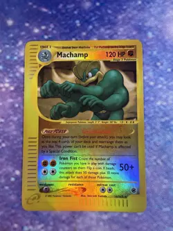 Machamp 16/165 Expedition Base Set Reverse Holo Rare LP Pokemon Card - Image 1