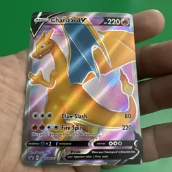 Charizard V SWSH050 SWSH: Sword & Shield Promo Card Full Art NM - Image 1