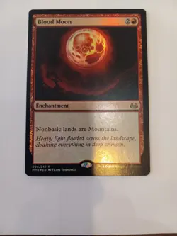 Mtg Foil Blood Moon Modern Master 2017 #090/249 - Image 1