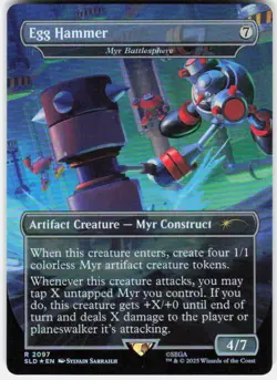Egg Hammer - Myr Battlesphere (Rainbow Foil) R Secret Lair Drop Series 2097 NM - Image 1