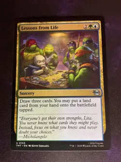 MTG * Lessons from Life Teenage Mutant Ninja Turtles * 1X * NM - Image 1