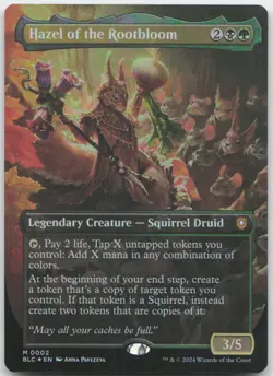 MTG: Hazel of the Rootbloom (Borderless) Commander: Bloomburrow 2 : - Image 1