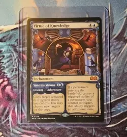 MTG Wilds of Eldraine Virtue of Knowledge Showcase NM/M WOE - Image 1
