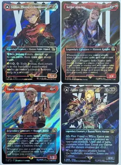 MTG Final Fantasy Surge Foil lot of 4 ~ Joshua Phoenix, Seifer, Vaan & Zenos - Image 1
