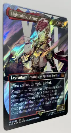 Lightning, Army of One Surge Foil/Borderless Universes Beyond: Final Fantasy MTG - Image 3