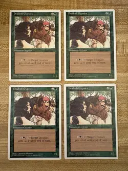 4x Pradeshh Gypsies MTG 4th Edition Regular Common NM - Image 1