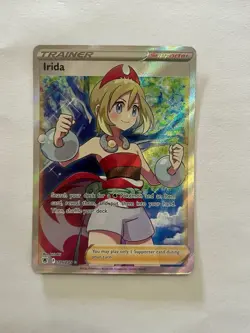 Irida 186/189 SWSH Astral Radiance Full Art Ultra Rare Trainer Holo Pokemon NM - Image 1