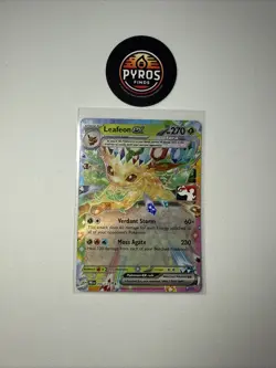 Play! Pokemon TCG Prize Pack Series 7 Prismatic Evolutions Leafeon ex + Eevee - Image 1