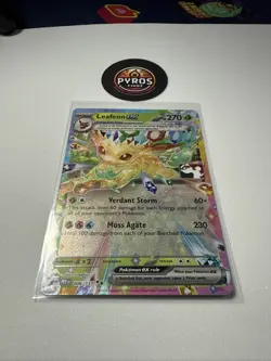 Play! Pokemon TCG Prize Pack Series 7 Prismatic Evolutions Leafeon ex + Eevee - Image 3