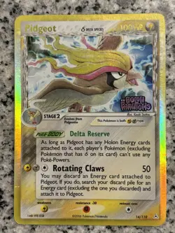 Pokemon Pidgeot Holon Phantoms 2006 Reverse Holo Rare14/110 Delta Species LP-MP - Image 1