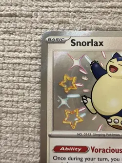 Pokemon Snorlax 202/091 Baby Shiny Holo Rare Paldean Fates - Image 3