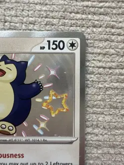Pokemon Snorlax 202/091 Baby Shiny Holo Rare Paldean Fates - Image 4