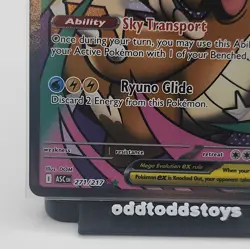 Pokemon Mega Dragonite EX 271/217 Full Art Holo 370 HP Sky Transport Ryuno asc - Image 4