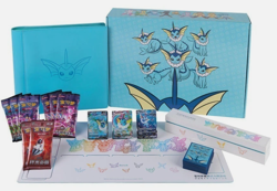 Pokemon Chinese 2024 Eevee GX Gift Box Vaporeon Box Exclusive Sealed Set - Image 3