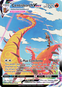 Centiskorch VMAX TG15/TG30 Holo Lost Origin Trainer Gallery Pokemon NM/M - Image 4