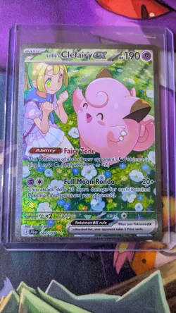 2025 Pokemon Journey Together Lillie's Clefairy ex SIR #184 - Image 2