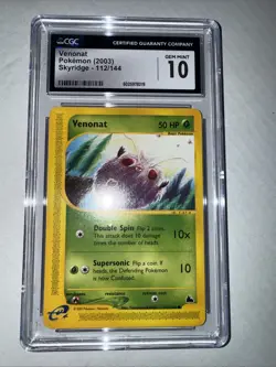 Pokemon Venonat 2003 Skyridge 112/144 CGC 10 - Image 1