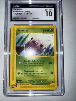 Pokemon Venonat 2003 Skyridge 112/144 CGC 10 - Image 5