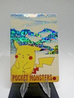 Pokemon Vintage Pocket Monsters Vending HOLO Prism Sticker 1999 Nintendo Japan - Image 1