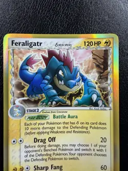 Pokemon Vintage Feraligatr Holo 2/101 EX Dragon Frontiers Delta Species LP/NM - Image 2