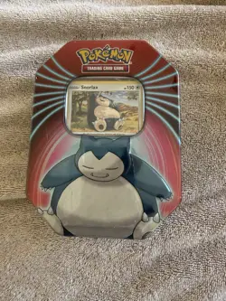 Pokemon TCG Snorlax Mighty Mysterious Knockout Tin Sealed 2021 - Image 1