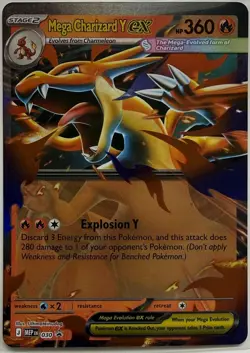 Mega Charizard Y ex - 030 030 Holo Promo ME: Mega Evolution Promo Pokemon NM - Image 1