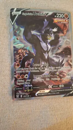 Pokemon Single Strike Urshifu V Full Art Ultra Rare Holo 220 HP 151/163 - Image 2