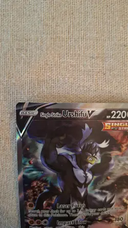 Pokemon Single Strike Urshifu V Full Art Ultra Rare Holo 220 HP 151/163 - Image 3