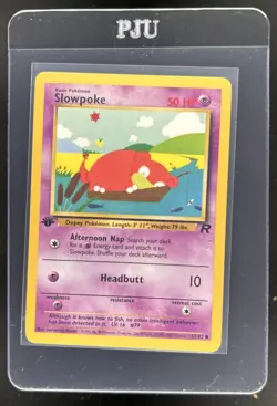2000 Pokemon Team Rocket First Edition Slowpoke #67/82 - Image 1