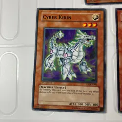 MP Cyber Kirin - EOJ-EN008 1st Edition & DP04 YuGiOh X3 Regular Cards MP - Image 3