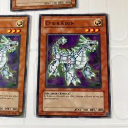 MP Cyber Kirin - EOJ-EN008 1st Edition & DP04 YuGiOh X3 Regular Cards MP - Image 4