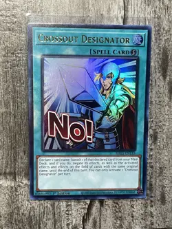 YuGiOh! Crossout Designator RA05-EN118 STAMPED ART RARITY Collection 5 - Image 1