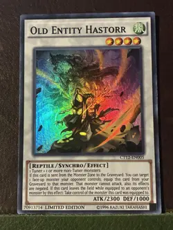 Yugioh Old Entity Hastorr CT12-EN005 Super Rare Limited Edition - Image 1