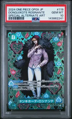2024 ONE PIECE JPN EMPERORS IN NEW WORLD SPECIAL AA DONQUIXOTE ROSINANTE PSA 10 - Image 1