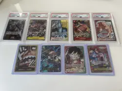 One Piece Luffy Boa Ace Usopp Garp + SP / Special / Leader / Alt / Gold Psa !! - Image 1