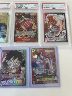 One Piece Luffy Boa Ace Usopp Garp + SP / Special / Leader / Alt / Gold Psa !! - Image 2