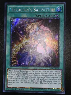 Yugioh Magician's Salvation RA01-EN068 Platinum Secret Rare 1st Ed NM - Image 1