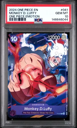 2024 ONE PIECE PROMOS ONE PIECE EMOTION #041 MONKEY D. LUFFY PSA 10 - Image 1