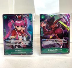 One Piece Illustration Box Volume 4 Perona Dracule Mihawk Promo Cards English - Image 1